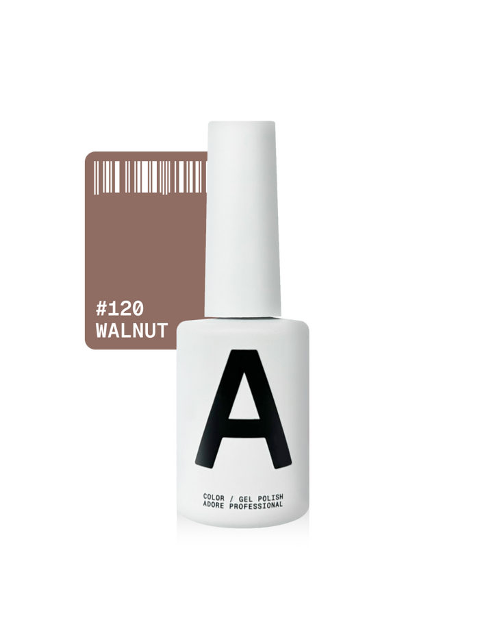 ADORE. Gel Polish, #120, Wanut, 12 ml. Гель-лак, бежево-коричневий #1