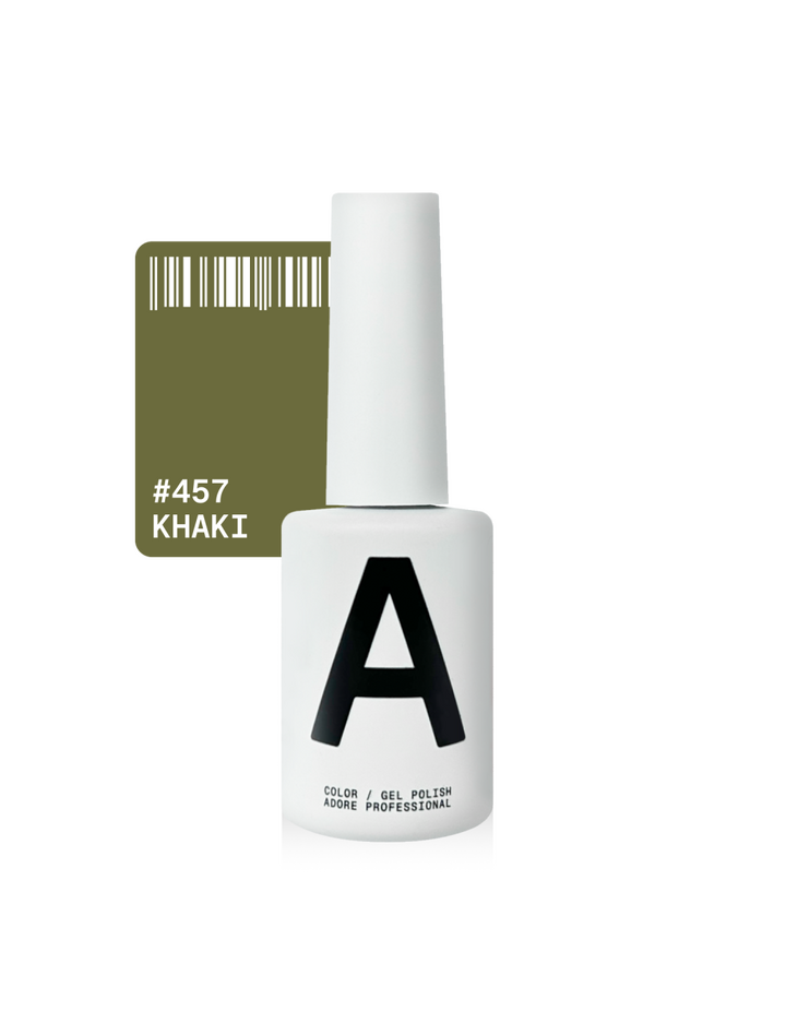 ADORE. Gel Polish, #457, Khaki, 12 ml. Гель-лак, теплий хакі #1