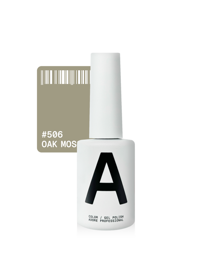 ADORE. Gel Polish, #506, Oak moss, 12 ml. Гель-лак, світлий сріблясто-оливковий #1