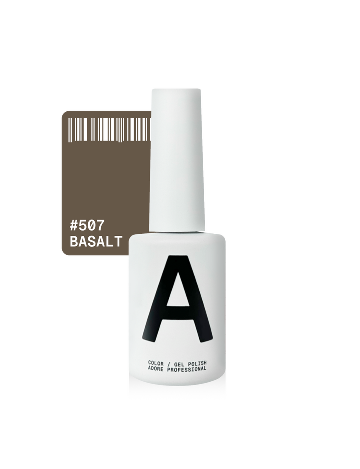 ADORE. Gel Polish, #507, Basalt, 12 ml. Гель-лак, курний сірий #1