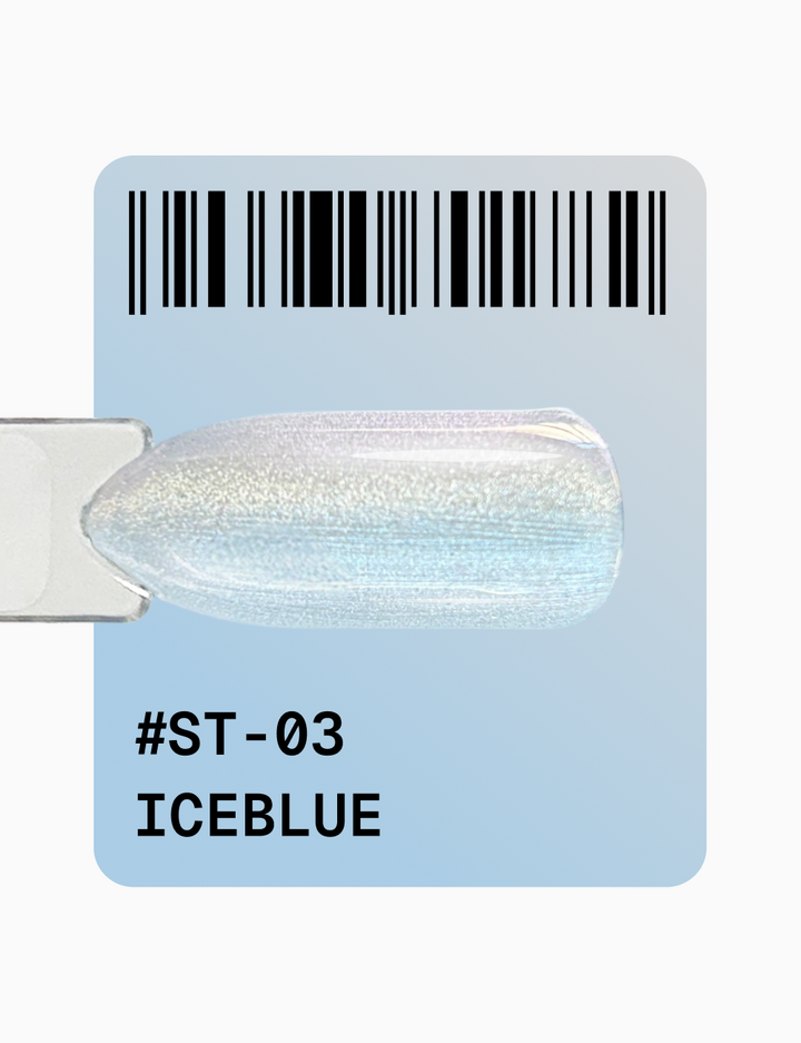 ADORE. Cat's Eye Gel Polish, #ST-03, Iceblue, 12 ml. Gel polish "œil de chat" nacré, bleu froid #2