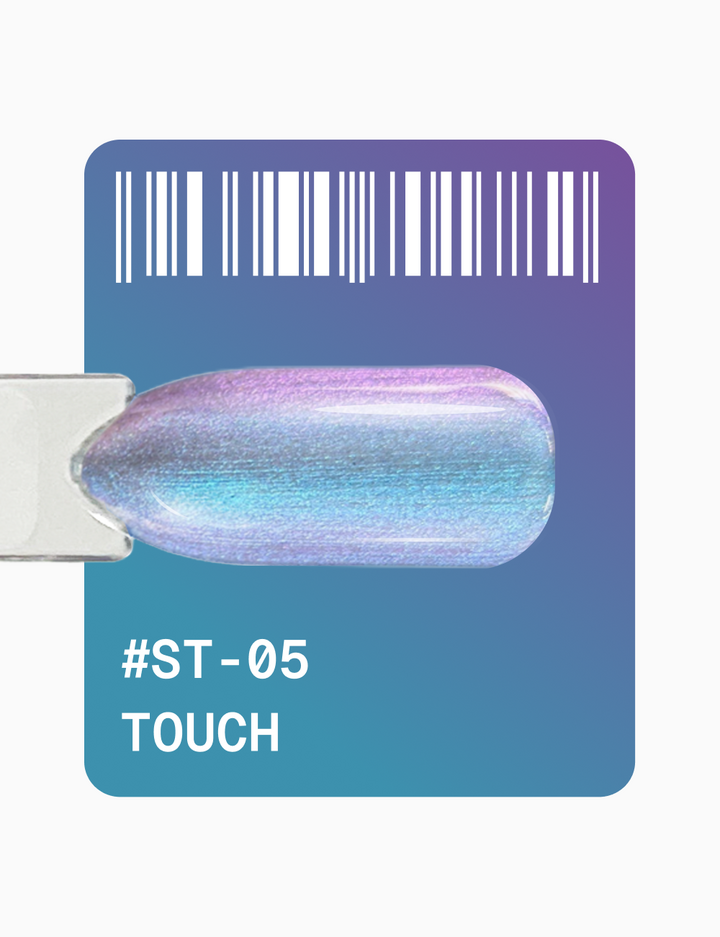 ADORE. Cat's Eye Gel Polish, #ST-05, Touch, 12 ml. Gel Polish "Katzenauge" perlmuttfarben, blau-blau #2