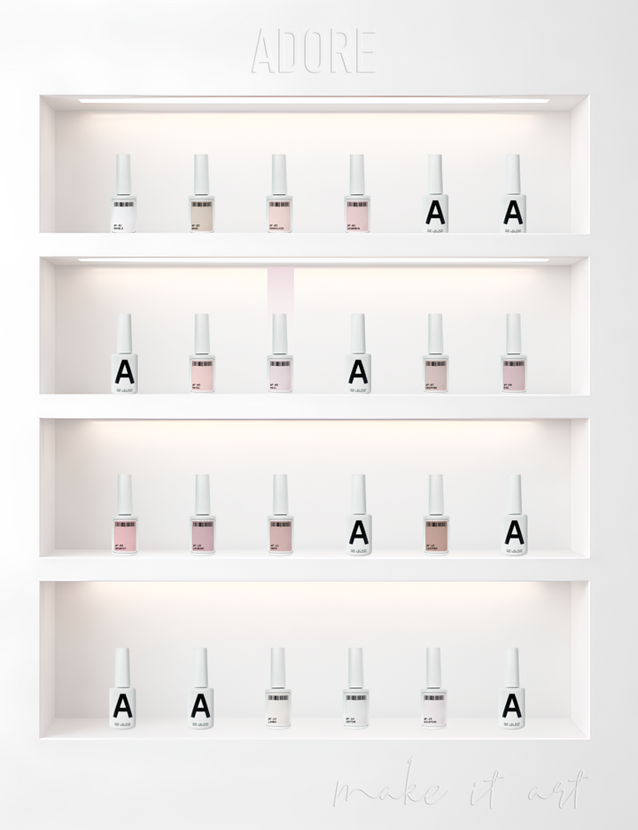 ADORE. French Gel Polish, #F-06, Veil, 12 ml. Gel polish, rosa freddo #6