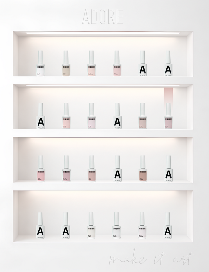 ADORE. French Gel Polish, #F-08, Nude, 12 ml. Гель-лак, нюд #6