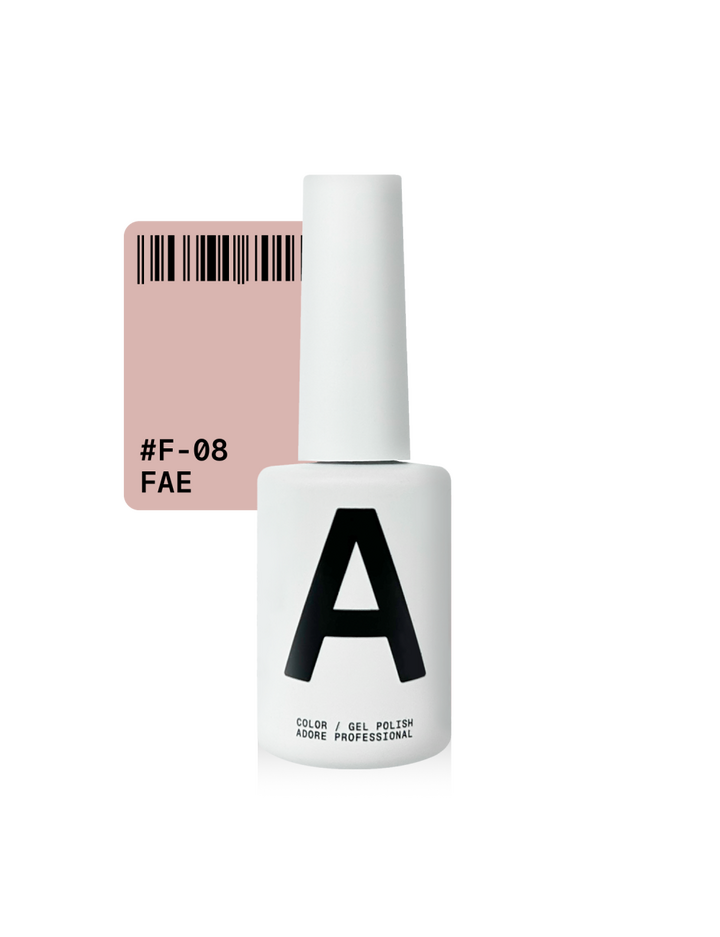 ADORE. French Gel Polish, #F-08, Nude, 12 ml. Гель-лак, нюд #1