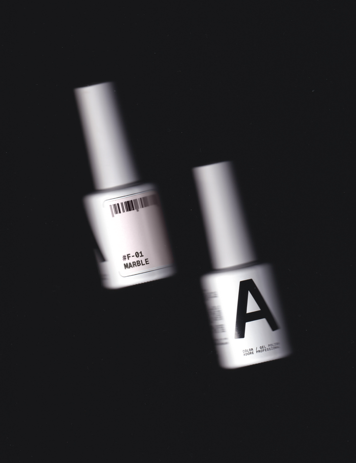 ADORE. French Gel Polish, #F-01, Marble, 12 ml. Гель-лак, мармуровий #7