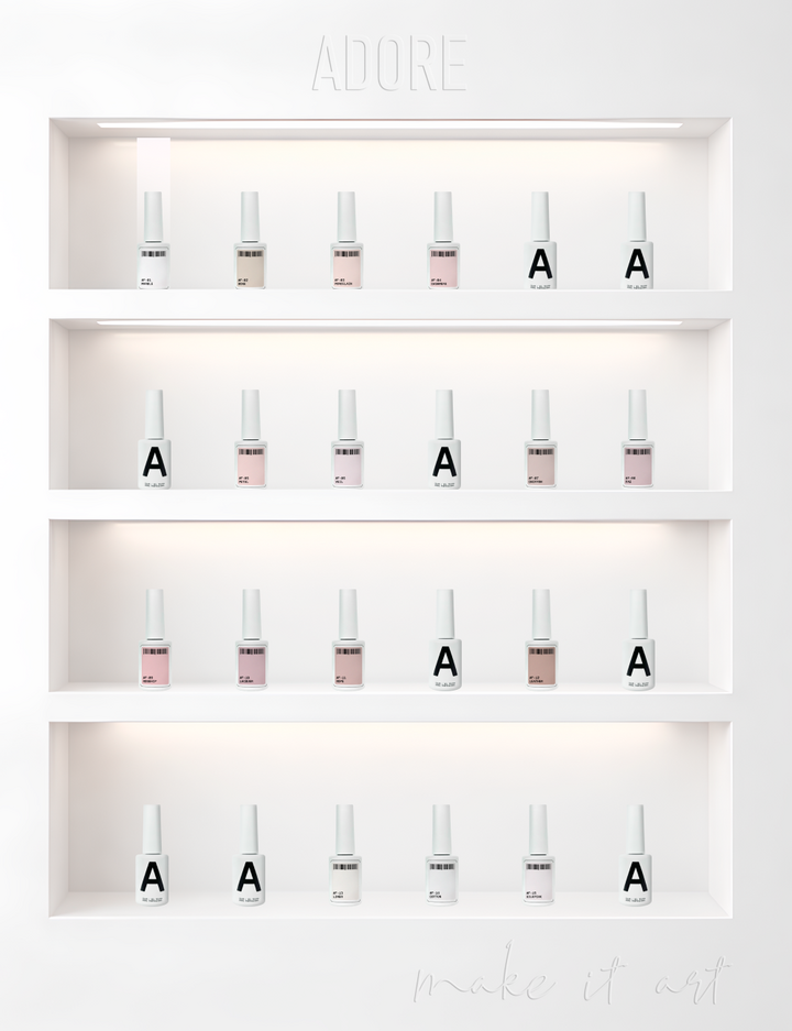 ADORE. French Gel Polish, #F-01, Marble, 12 ml. Гель-лак, мармуровий #6
