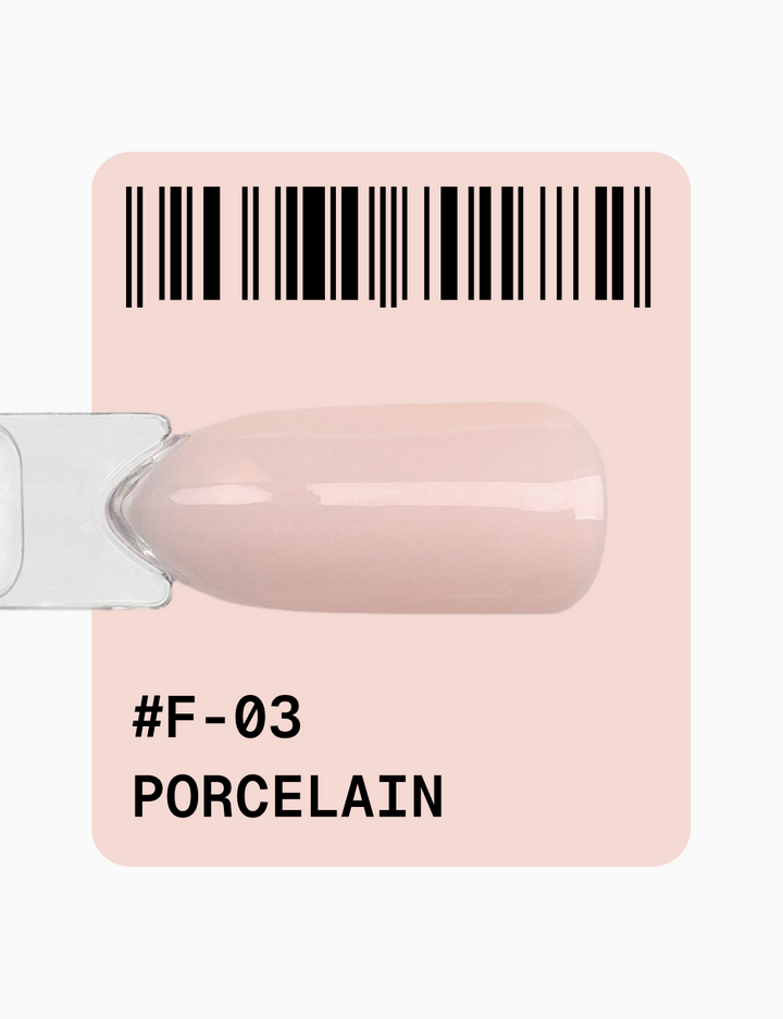 ADORE. French Gel Polish, #F-03, Porcelain beige, 12 ml. Гель-лак, порцеляново-бежевий #2