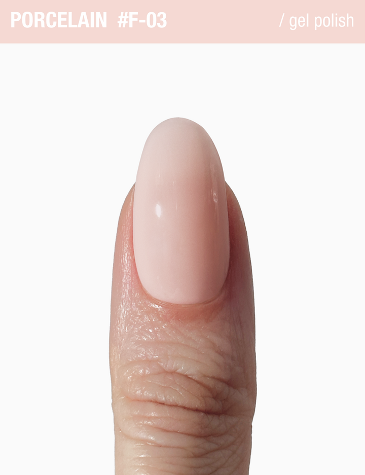 ADORE. French Gel Polish, #F-03, Porcelain beige, 12 ml. Гель-лак, порцеляново-бежевий #4