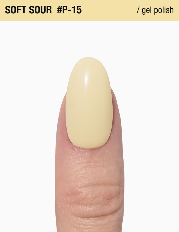 ADORE. Pastel Gel Polish, #P-15, Soft yellow, 8 ml. Gel Polish, pastell gelb #3