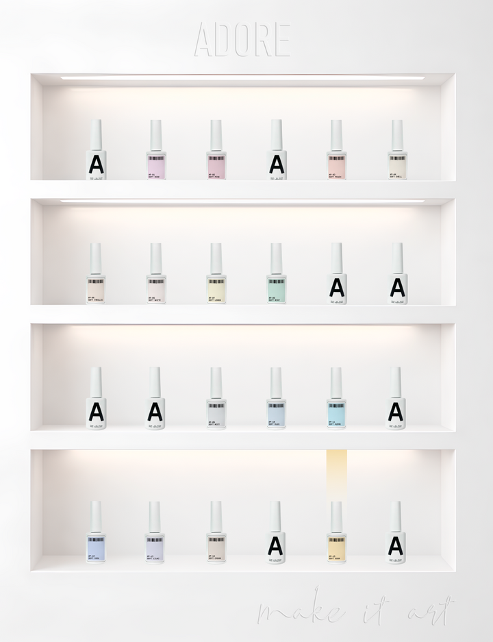 ADORE. Pastel Gel Polish, #P-15, Soft yellow, 8 ml. Gel Polish, pastell gelb #5