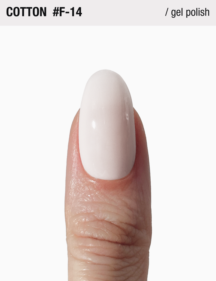 ADORE. French Gel Polish, #F-14, Cotton, 12 ml. Gel polish, mlecznobiały #4