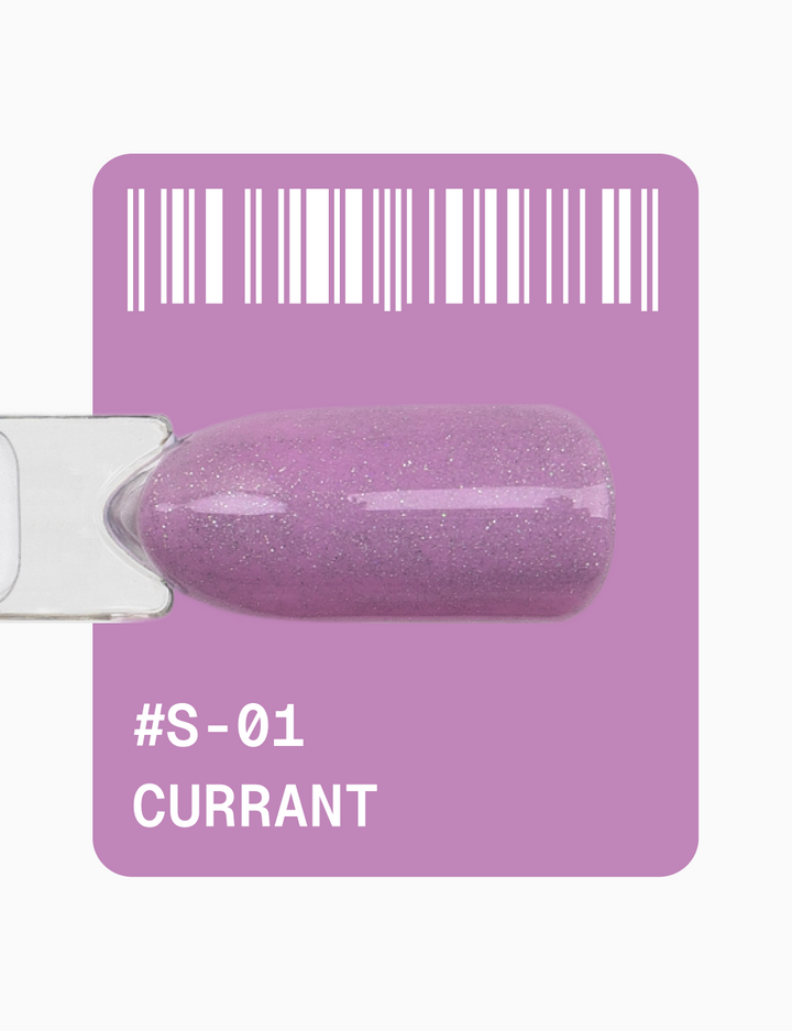 ADORE. Gel Polish, #S-01, Currant, 12 ml. Гель-лак, рожево-бузковий, з шимером — Adore Professional, NAILSMADE