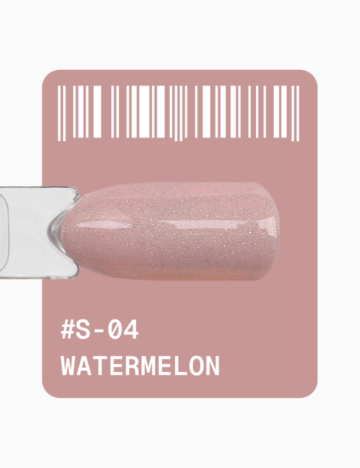 ADORE. Gel Polish, #S-04, Watermelon, 12 ml. Гель-лак, світло-рожевий, з шимером — Adore Professional, NAILSMADE