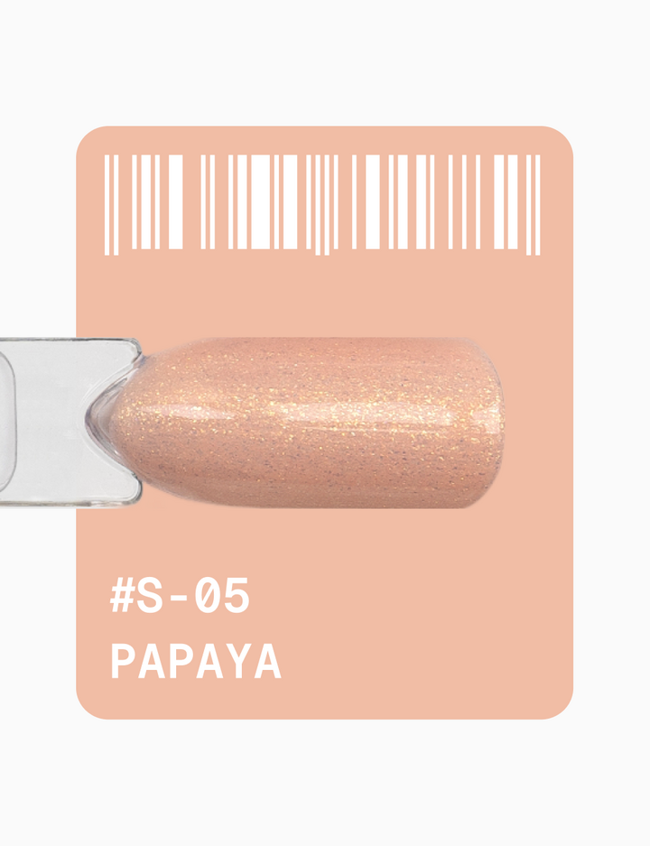 ADORE. Gel Polish, #S-05, Papaya, 12 ml. Гель-лак, бежевий, з шимером — Adore Professional, NAILSMADE