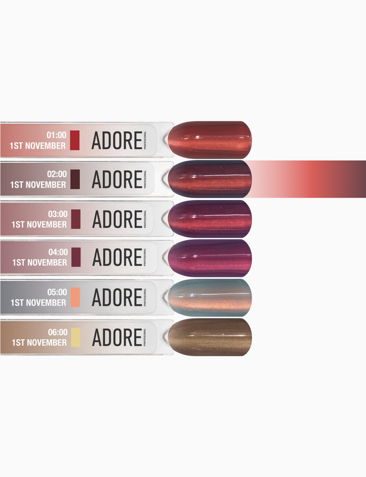 ADORE. Cat's Eye Gel Polish, 02:00, 12 ml. Гель-лак "котяче око" шовковий, бордо — Adore Professional, NAILSMADE