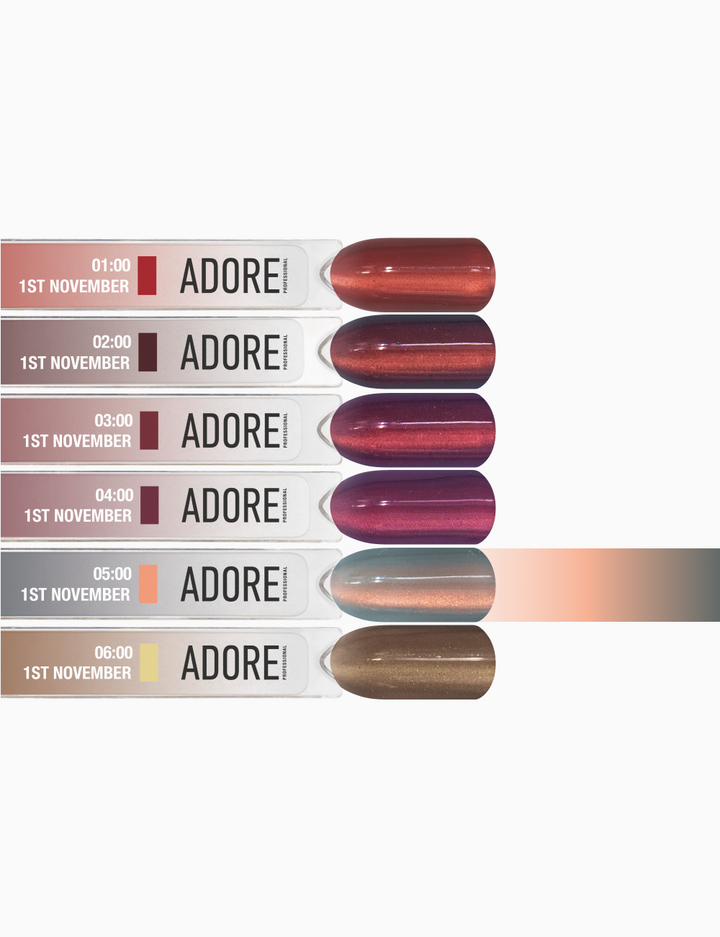 ADORE. Cat's Eye Gel Polish, 05:00, 12 ml. Гель-лак "котяче око" шовковий, складний сіро-бронзовий — Adore Professional, NAILSMADE