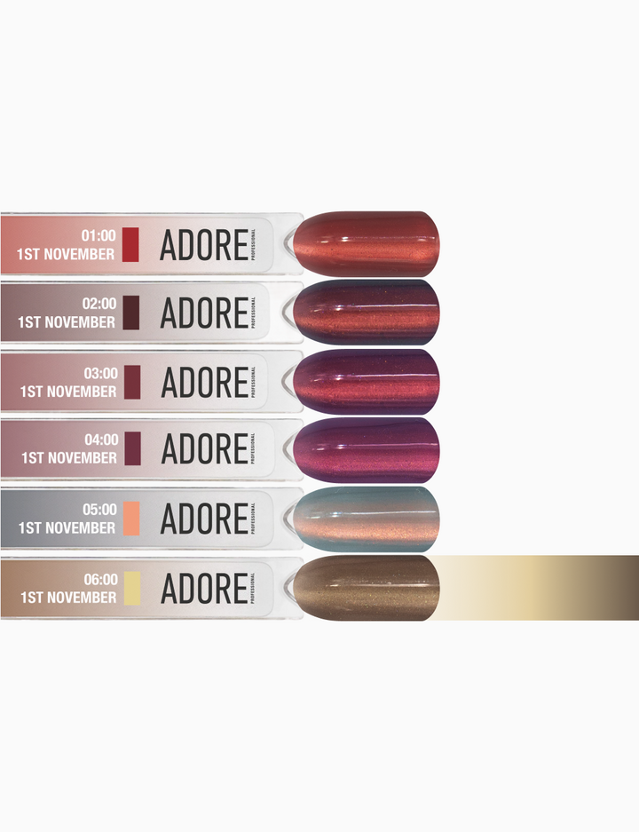 ADORE. Cat's Eye Gel Polish, 06:00, 12 ml. Гель-лак "котяче око" шовковий, бронзово-коричневий — Adore Professional, NAILSMADE