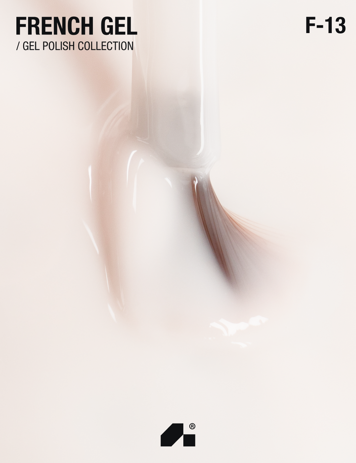 ADORE. French Gel Polish, #F-13, Linen, 12 ml. Гель-лак, лляний — Adore Professional, NAILSMADE
