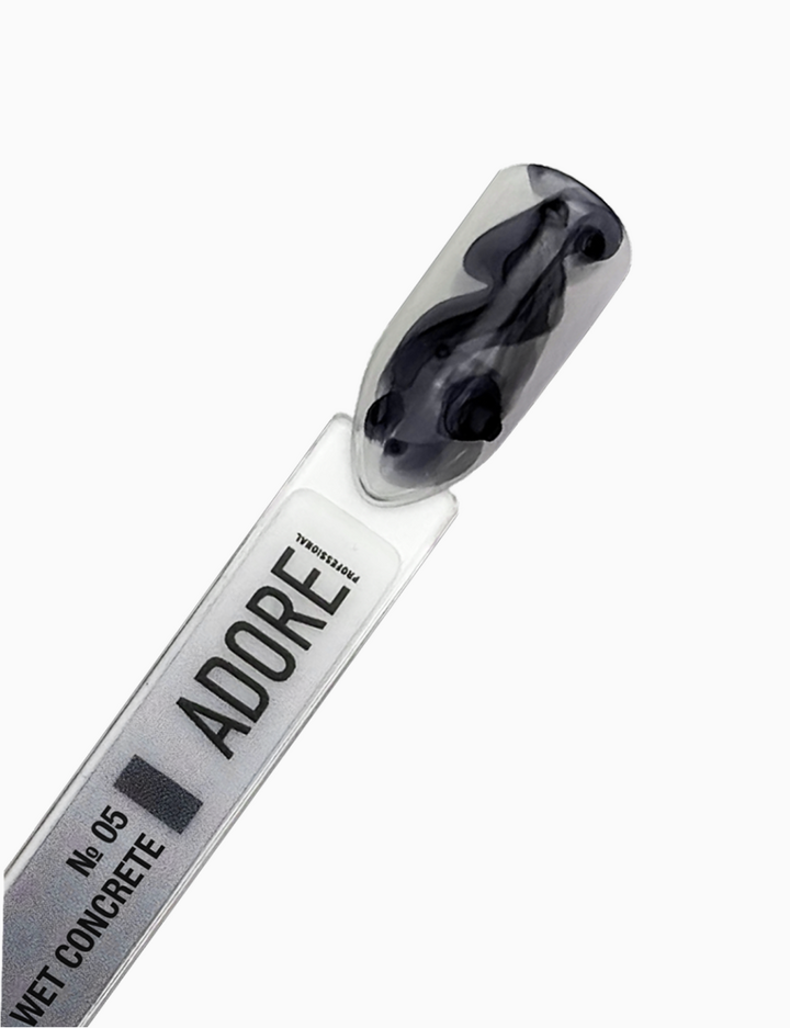 ADORE. Aqua Drops, #05, 5 ml. Рідкі акварельні краплі, синьо-сірий — Adore Professional, NAILSMADE