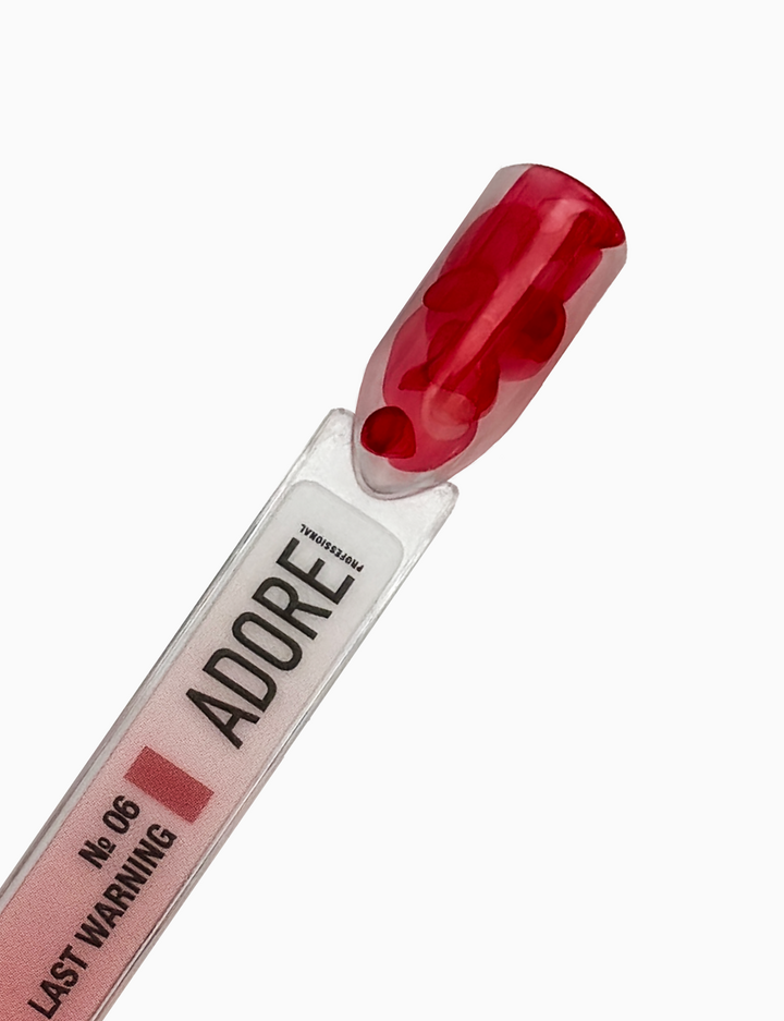 ADORE. Aqua Drops, #06, 5 ml. Рідкі акварельні краплі, червоний — Adore Professional, NAILSMADE