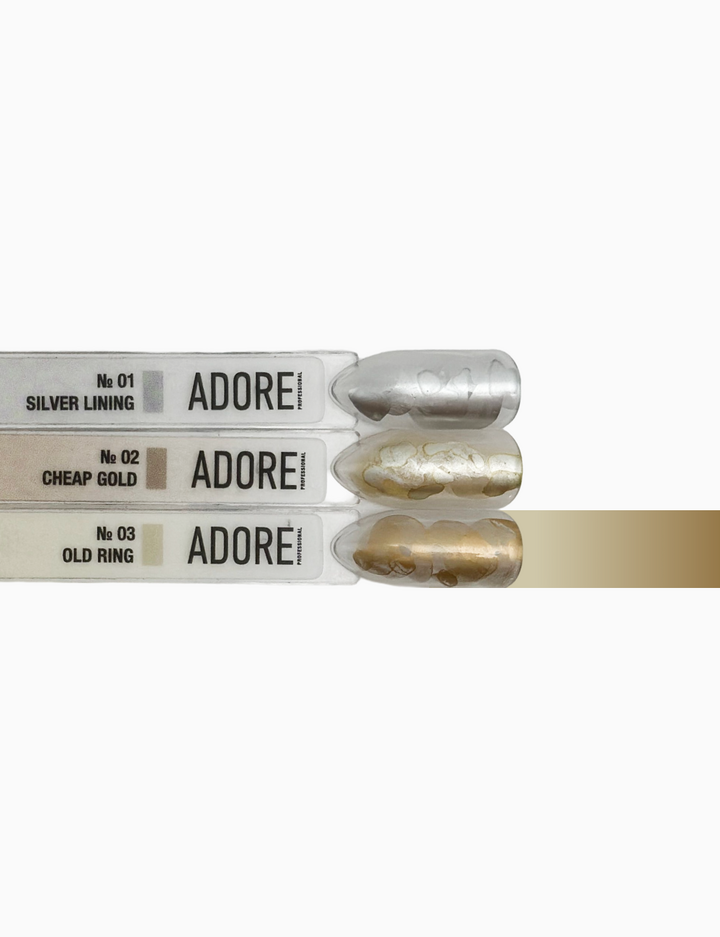ADORE. Aqua Drops, #03, 5 ml. Рідкі акварельні краплі, золото — Adore Professional, NAILSMADE