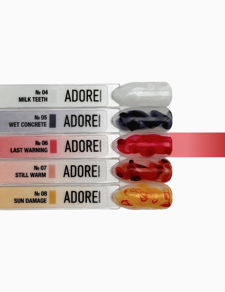 ADORE. Aqua Drops, #06, 5 ml. Рідкі акварельні краплі, червоний — Adore Professional, NAILSMADE