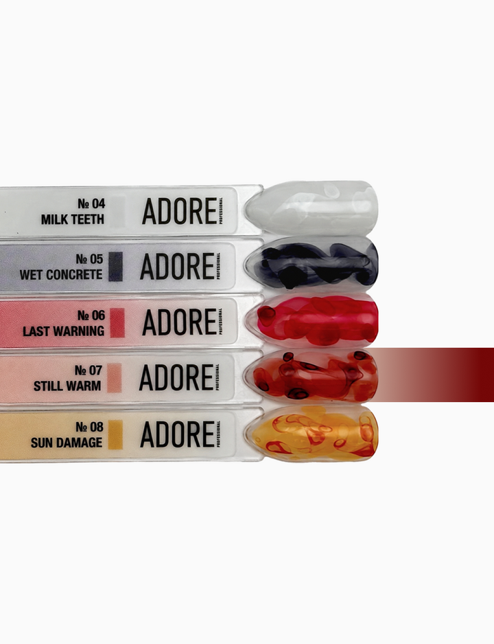 ADORE. Aqua Drops, #07, 5 ml. Рідкі акварельні краплі, цегляний — Adore Professional, NAILSMADE