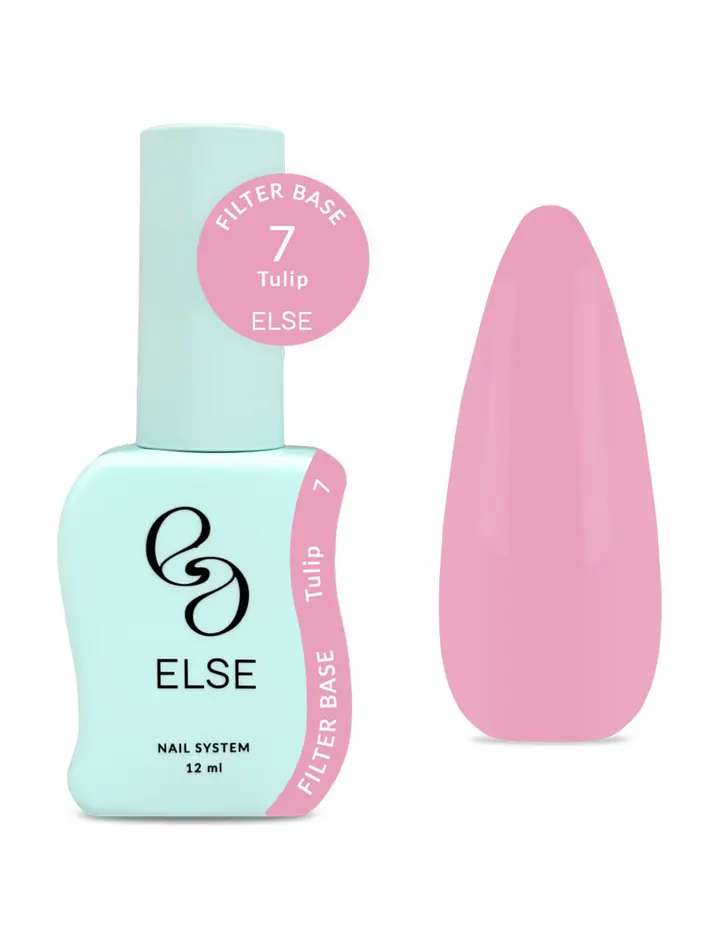 ELSE. Filter base, #07, Tulip, 12 ml. Камуфлююча напівпрозора база #1