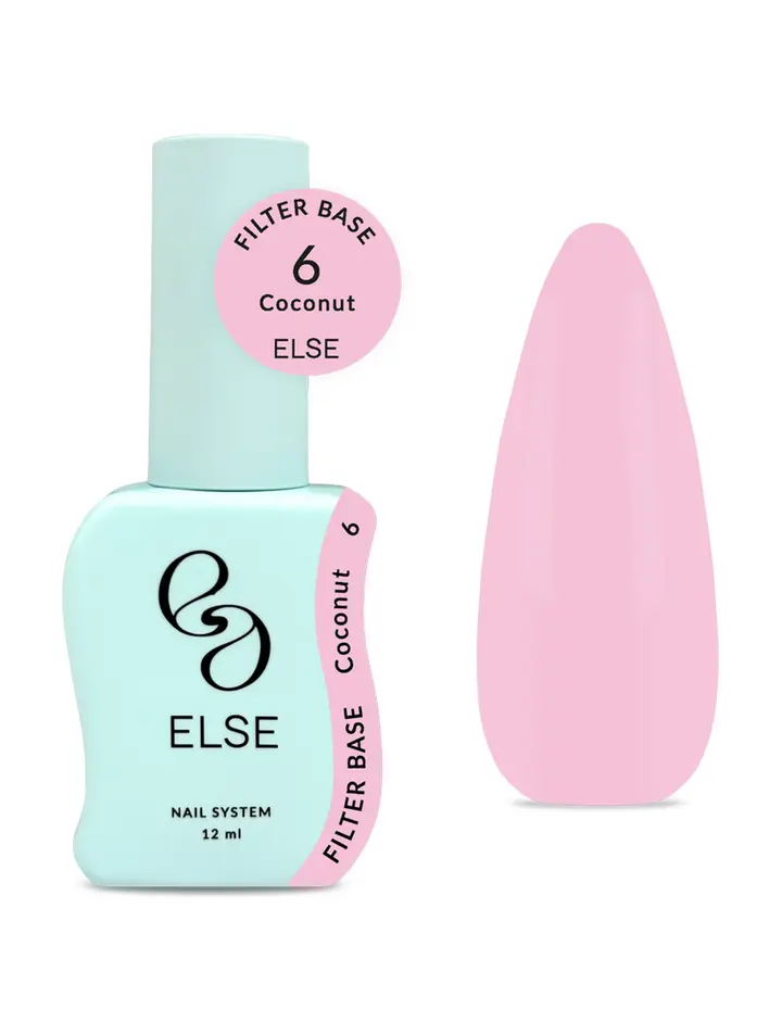 ELSE. Filter base, #06, Coconut, 12 ml. Камуфлююча напівпрозора база #1