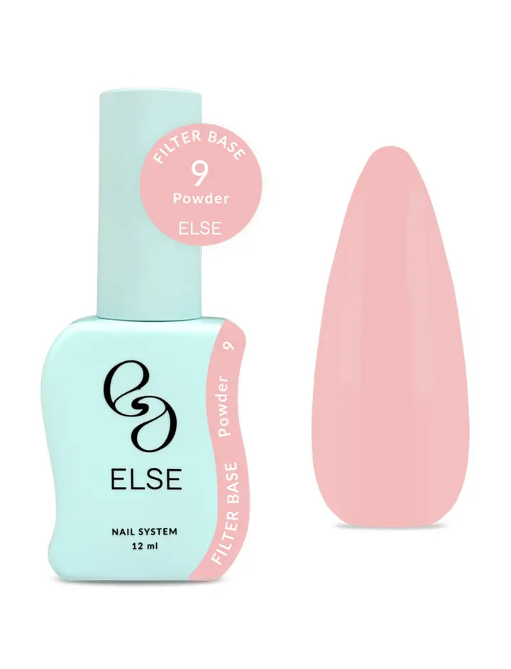 ELSE. Filter base, #09, Powder, 12 ml. Камуфлююча напівпрозора база #1