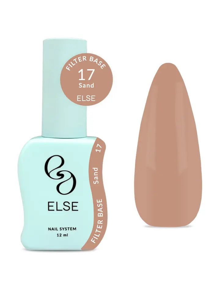 ELSE. Filter base, #17, Sand, 12 ml. Камуфлююча напівпрозора база #1