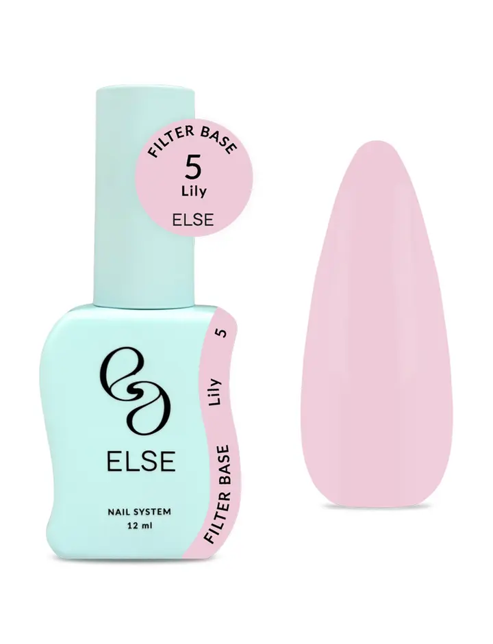 ELSE. Filter base, #05, Lily, 12 ml. Камуфлююча напівпрозора база #1