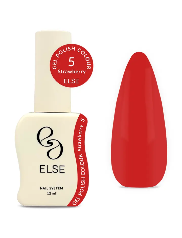 ELSE. Gel polish Colour, #05, Strawberry, 12 ml. Гель-лак #1
