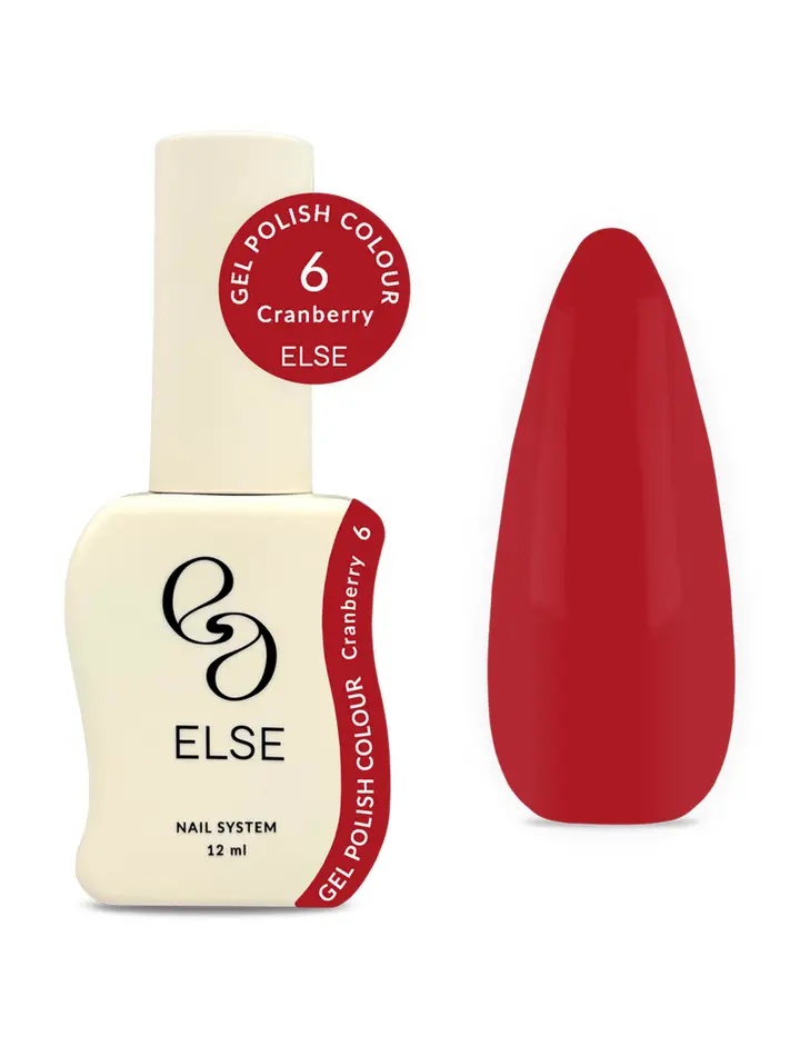 ELSE. Gel polish Colour, #06, Cranberry, 12 ml. Гель-лак #1