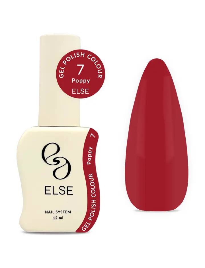 ELSE. Gel polish Colour, #07, Poppy, 12 ml. Гель-лак #1