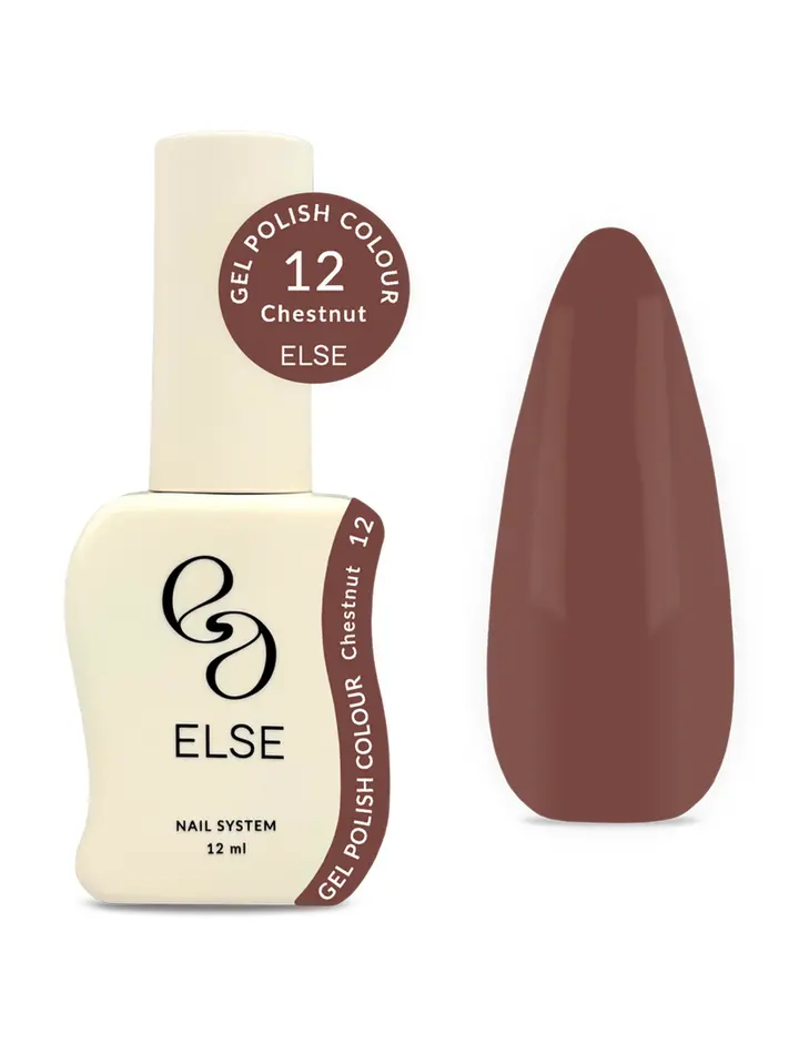 ELSE. Gel polish Colour, #12, Chestnut, 12 ml. Гель-лак #1