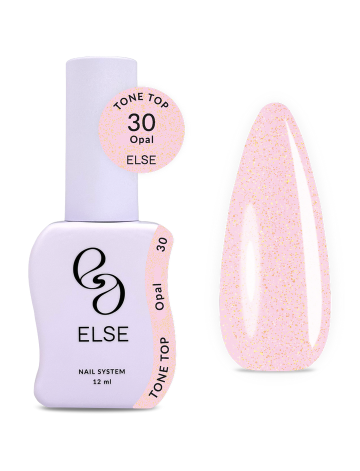 ELSE x Chillax. Tone top, glow Opal, #30, 12 ml. Топ із блиском опалу — ELSE, NAILSMADE
