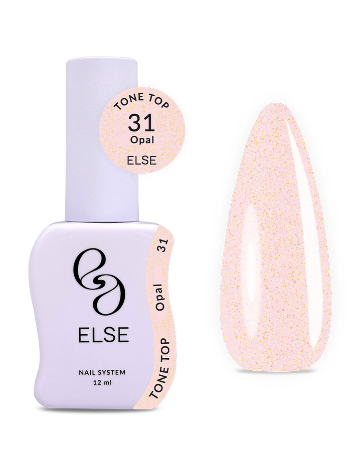 ELSE x Chillax. Tone top, glow Opal, #31, 12 ml. Топ із блиском опалу — ELSE, NAILSMADE
