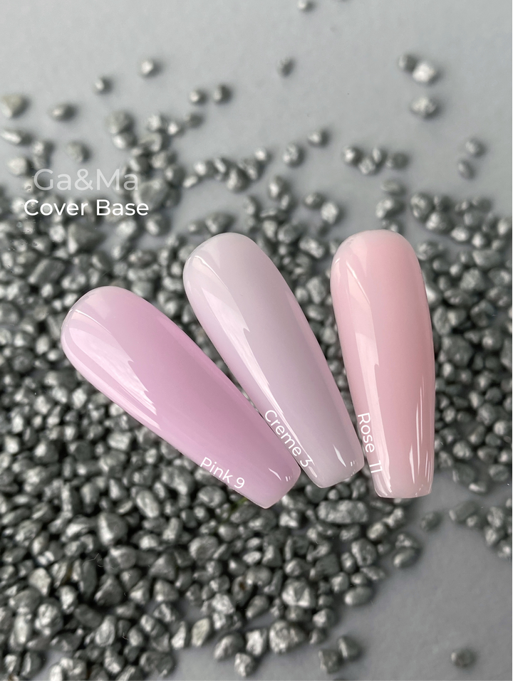 GA&MA. Cover base #9, PINK, 15 ml #3