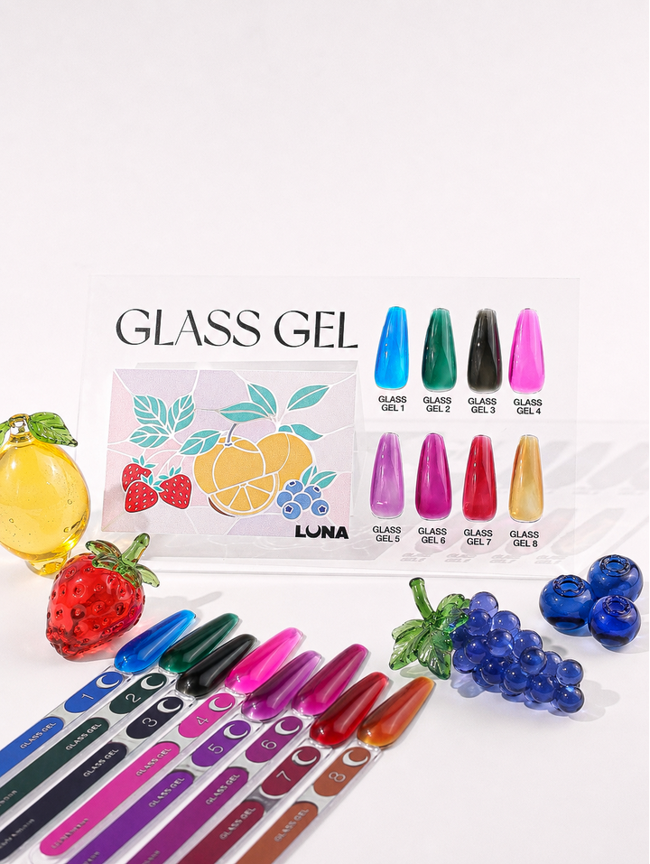 LUNAmoon. Glass Gel #01, 15 ml. Вітражний гель для нарощування #4