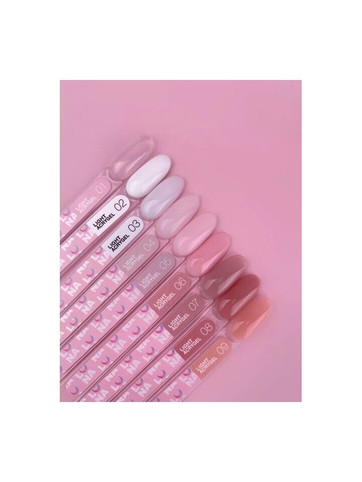 LUNAmoon. Light Acrygel #1 Clear, 13 ml, рідкий гель, прозорий #3
