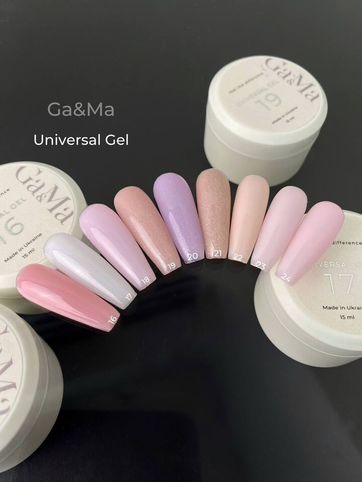 GA&MA. Universal gel 22, gel sem limagem, líquido, 30 ml #7