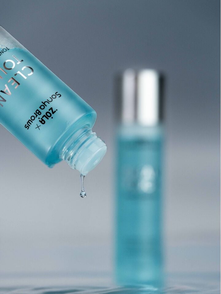 ZOLA x Sonya Brows. Brow & Lash Toner-degreaser, Clean Touch, 150 ml. Тонер-знежирювач для брів та вій #3