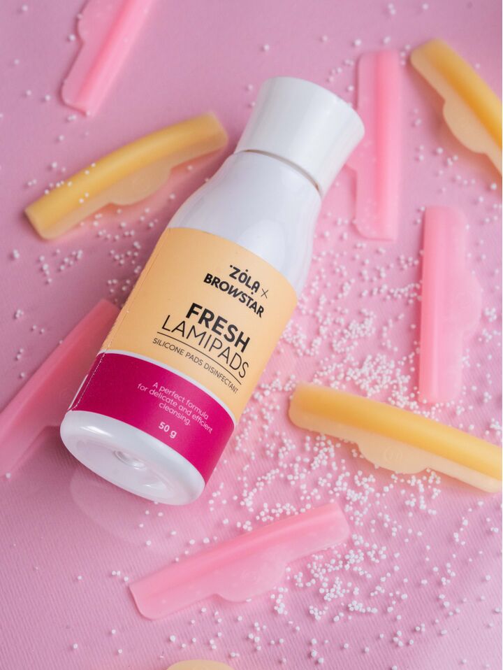 ZOLA x Browstar. Silicone Pads Desinfectant, Fresh Lamipads, 50 g.  Дезінфікуючий засіб для силіконових валиків #2