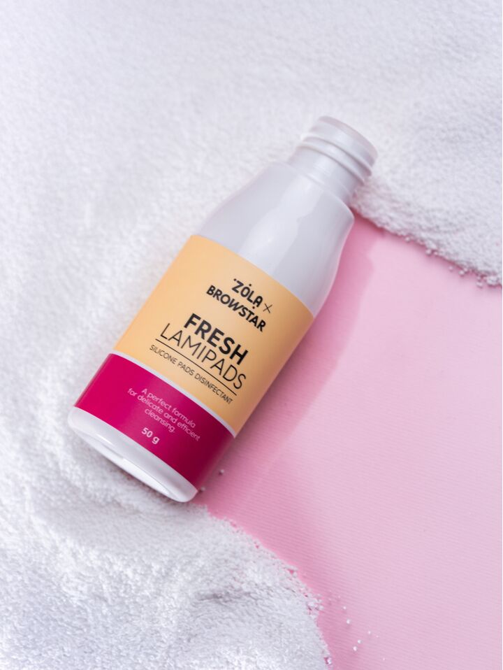 ZOLA x Browstar. Silicone Pads Desinfectant, Fresh Lamipads, 50 g.  Дезінфікуючий засіб для силіконових валиків #3