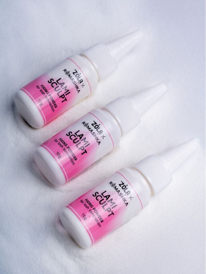 ZOLA x Romashka. Fixing Powder for lash lamination, LamiSculpt, 10 g. Фіксуюча пудра для ламінування вій #5
