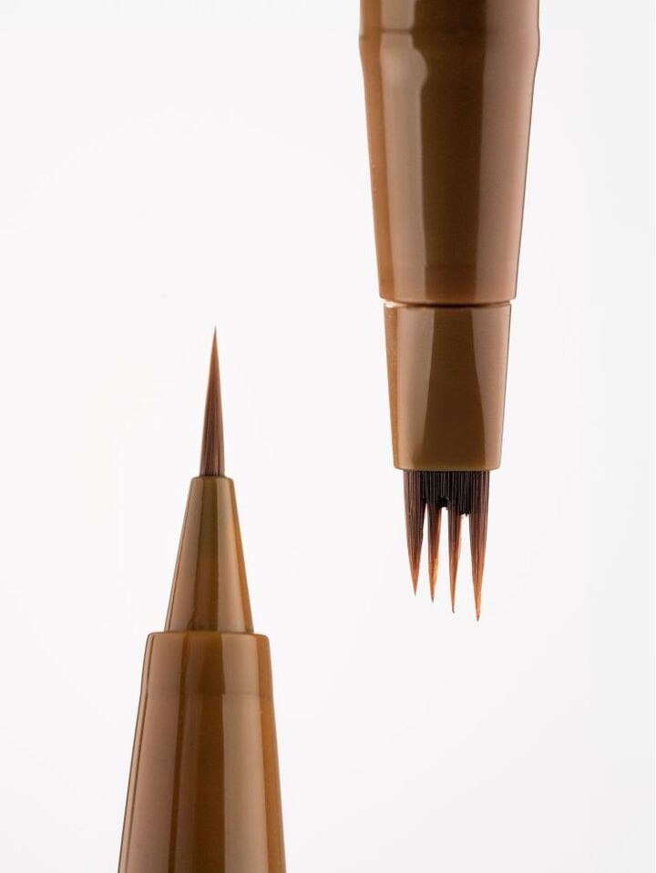 ZOLA x Makarevich. Eyebrow Liner, Quard Brush, Light Brown. Лайнер для брів з квадро-пензлем, світло-коричневий #2