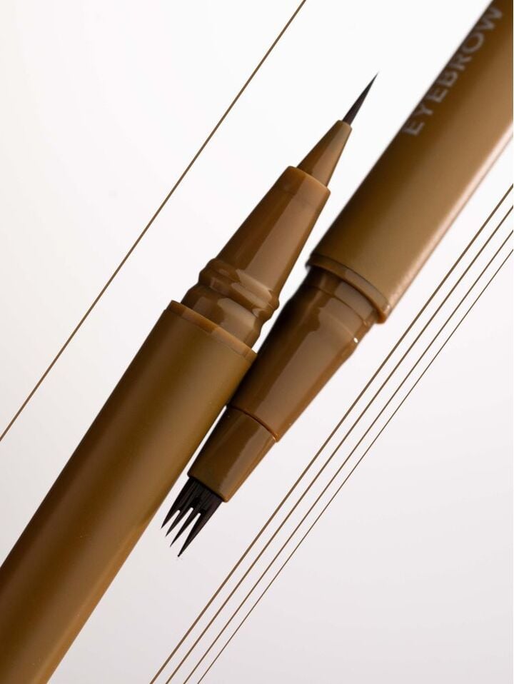 ZOLA x Makarevich. Eyebrow Liner, Mono Brush, Light Brown. Лайнер для брів з моно-пензлем, світло-коричневий #4
