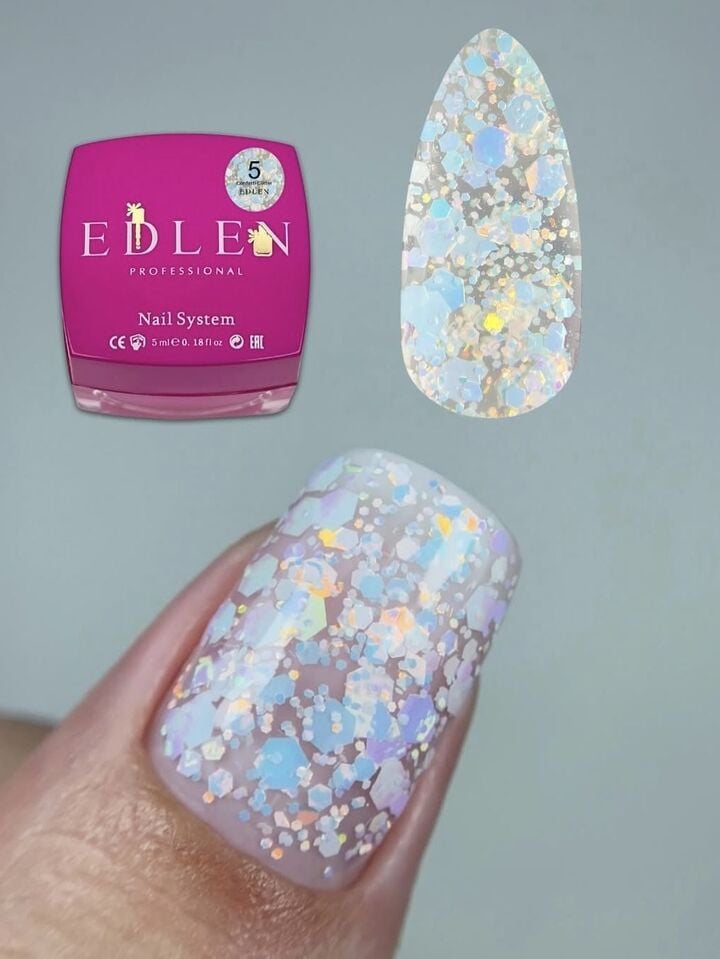 EDLEN Confetti Glitter №05, 5 ml #2